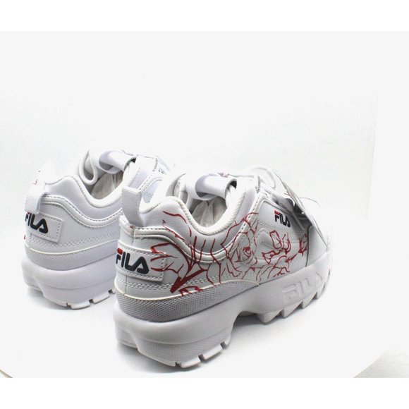 Fila Big Girls Disruptor Ii Floral Embroidered Cas - Picture 3 of 7